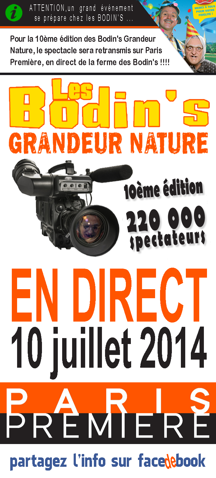La 10ème édition de Grandeur Nature en DIRECT sur Paris Première