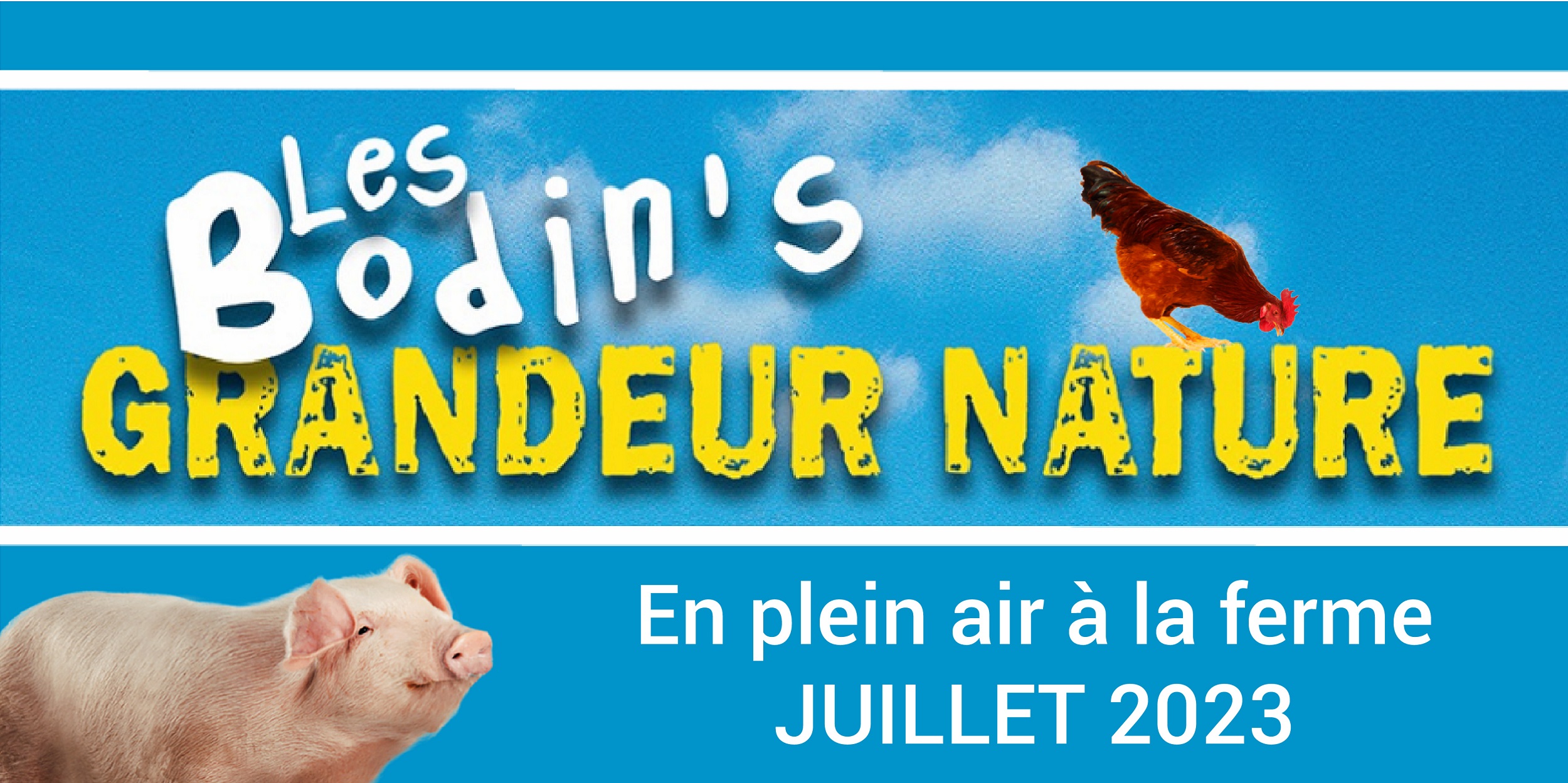 Grandeur nature en plein air à la ferme
